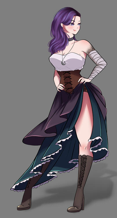 Flat colored